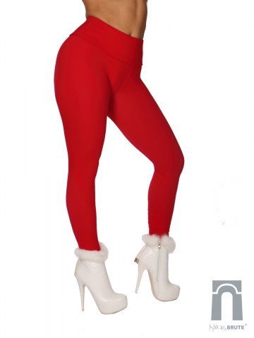 ishtar and brute cheeks legging in red matt spandex 64